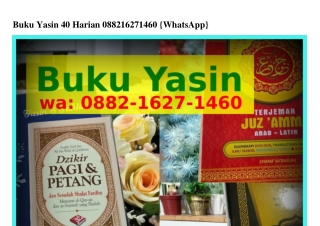 Buku Yasin 40 Harian 0882~1Ꮾ27~1ㄐᏮ0[WA]