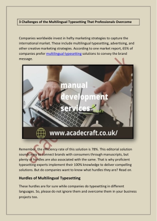 The Best Professional Typesetting Services