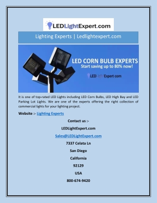 Lighting Experts | Ledlightexpert.com