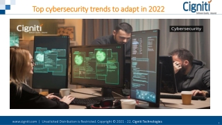 Top cybersecurity trends to adapt in 2022