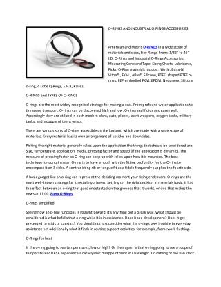 Nitrile O-Rings