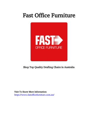 Drafting Chairs in Australia | Fast Office Furniture Pty Ltd