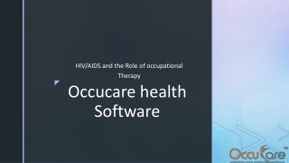 HIV-AIDS and the Role of Occupational Therapy