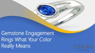 Gemstone Engagement Rings What Your Color Really Means