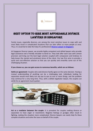 Best Option To Hire Most Affordable Divorce Lawyers In Singapore