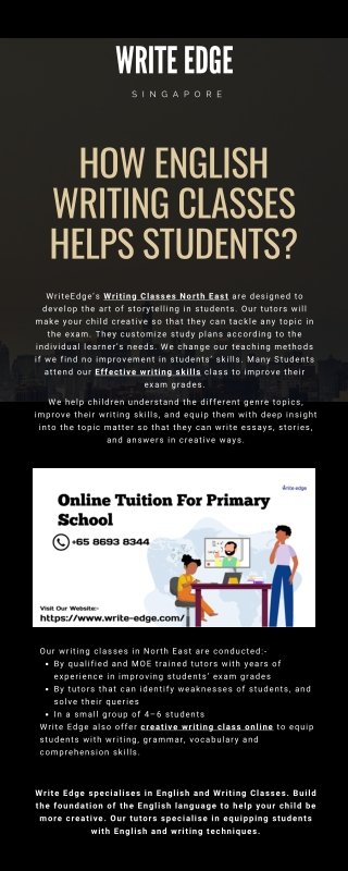 How English Writing Classes Helps Students