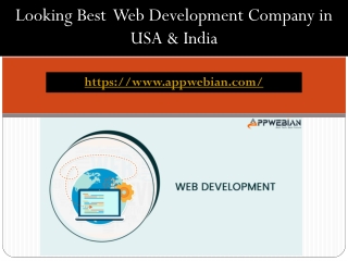 Looking Best  Web Development Company in USA & India