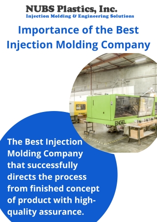 Importance of the Best Injection Molding Company