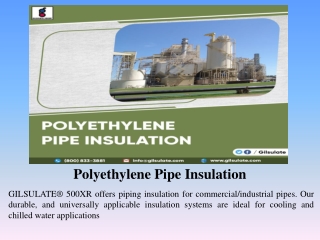 Polyethylene Pipe Insulation