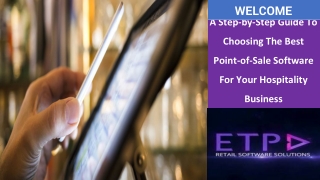 A Step by Step Guide To Choosing The Best Point of Sale Software For Your Hospit