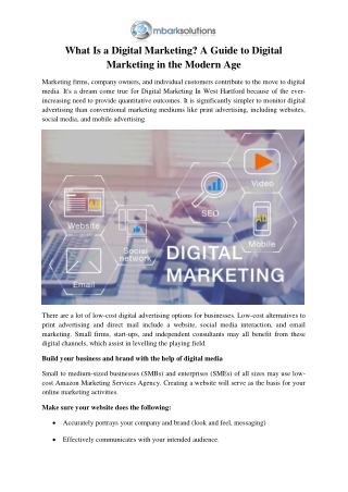 What Is a Digital Marketing? A Guide to Digital Marketing in the Modern Age