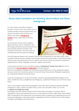 Know what Canadians are thinking about Indian and Asian immigrants-converted