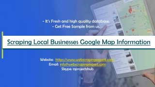 Scraping Local Businesses Google Map Information