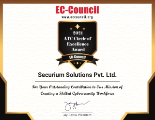 Securium Solutions - ATC CIRCLE OF EXCELLENCE AWARD 2021