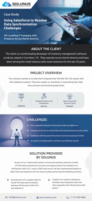 Using Salesforce to Resolve Data Synchronization Challenges
