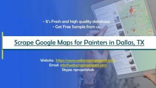 Scrape Google Maps for Painters in Dallas, TX