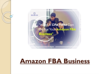 What A CPA Firm Can Do For Your Amazon FBA Business