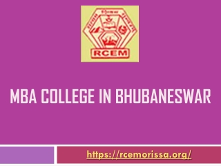 MBA College in Bhubaneswar