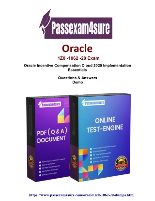 100% Free  Oracle  1Z0-1062-20 Exam with Sample Questions | Verified By Experts