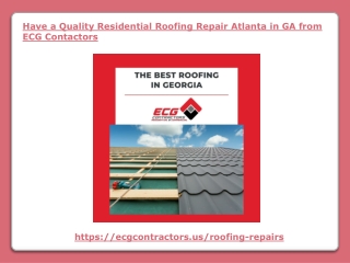 Residential Roofing Repair Atlanta in GA