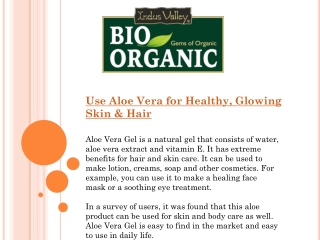 Use Aloe Vera for Healthy, Glowing Skin & Hair