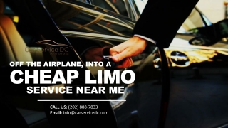 Off The Airplane, Into A Cheap Limo Service Near Me