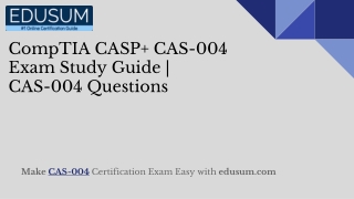 CAS-004 Questions: CompTIA CASP  CAS-004 Exam Study Guide