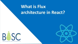 What is Flux architecture in React