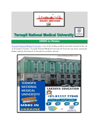Ternopil National Medical University