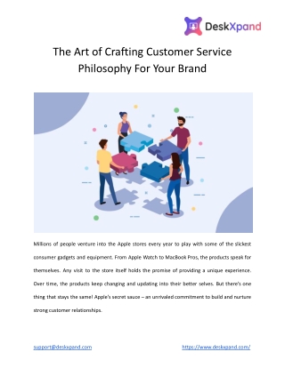 The Art of Crafting Customer Service Philosophy For Your Brand