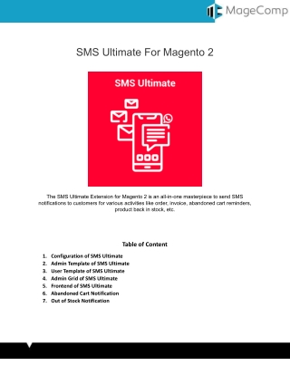SMS Ultimate for Magento 2