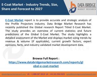 E-Coat Market With (COVID19) Impact Analysis, Top Companies like- Axalta Coating