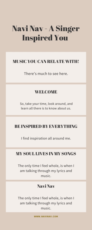 Navi Nav - A Singer Inspired You - Infographics