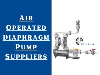 Air Operated Diaphragm Pump Suppliers