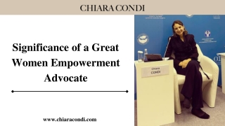 Importance of a Great Women Empowerment Advocate