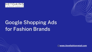 Google Shopping Ads for Fashion Brands