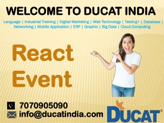REACT EVENT