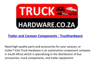 Trailer and Caravan Components - Truckhardware