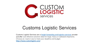 Specialist Freight Services