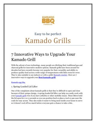 Kamado grill