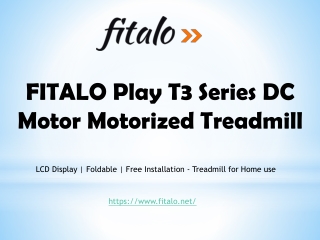 Treadmill for Home Use - Fitalo Play T3 Pro Treadmill