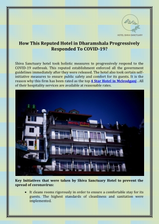 4 Star Hotel in Mcleodganj