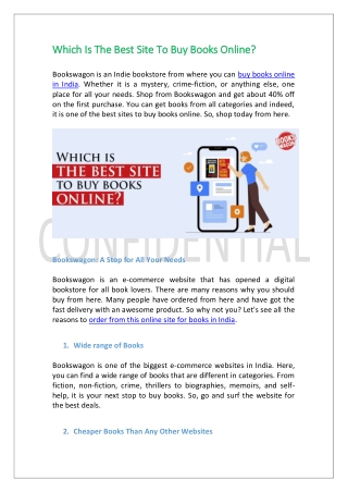 Which Is The Best Site To Buy Books Online?