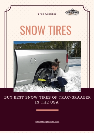 Buy Best Snow Tires Of  Trac-Graaber in the USA