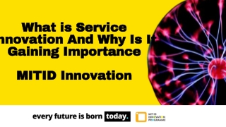 Service Innovation - MIT ID Innovation