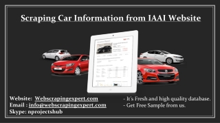 Scraping Car Information from IAAI Website