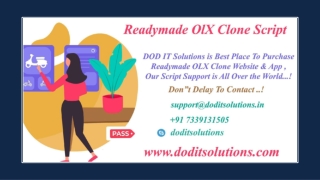 Readymade Best OLX Clone Script - DOD IT SOLUTIONS