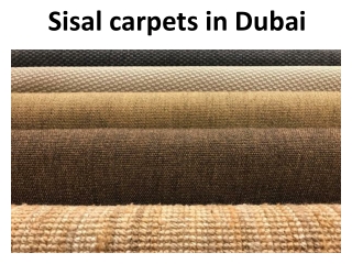 Sisal carpets in Dubai