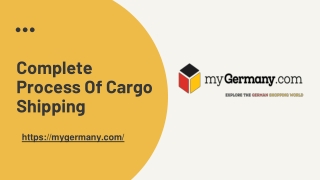 Complete Process Of Cargo Shipping | myGermany