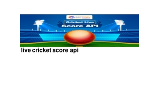 cricket live score api